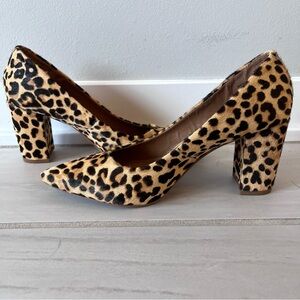 Steve Madden Ashlyn Leopard Chunky Heels